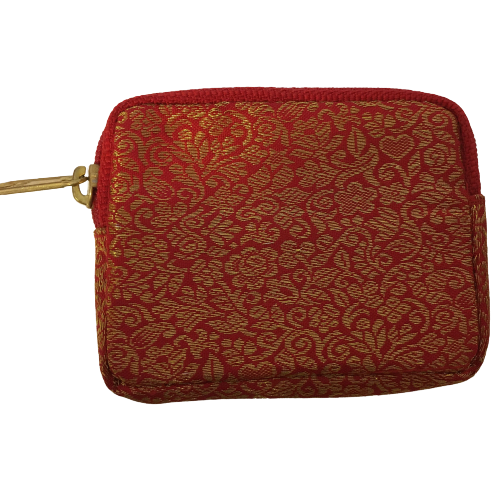 Mini portefeuille en saristoff indien